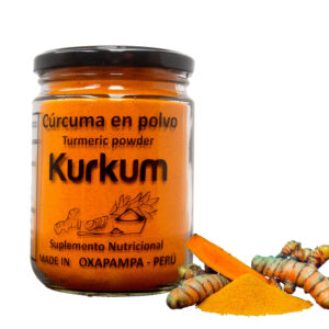 Cúrcuma en Polvo, pomo de vidrio. 200g